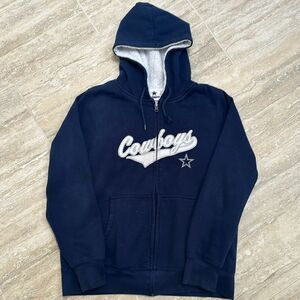 Official Cowboys zip up hoodie – size large/18